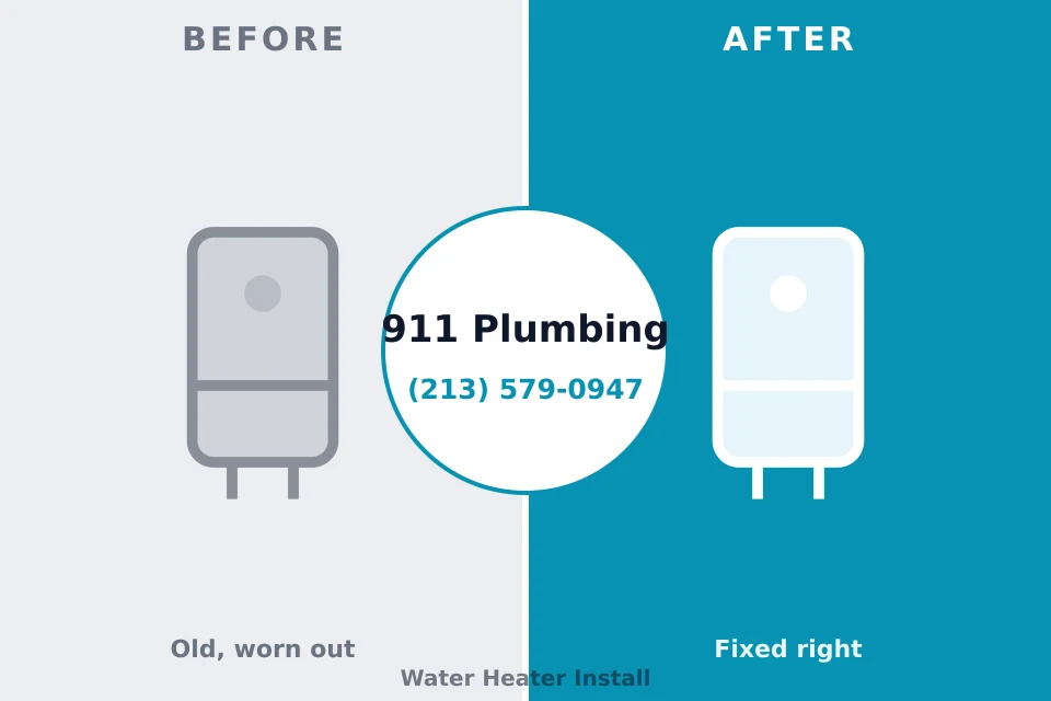 Before and after: plumbing repair Nashville, IL